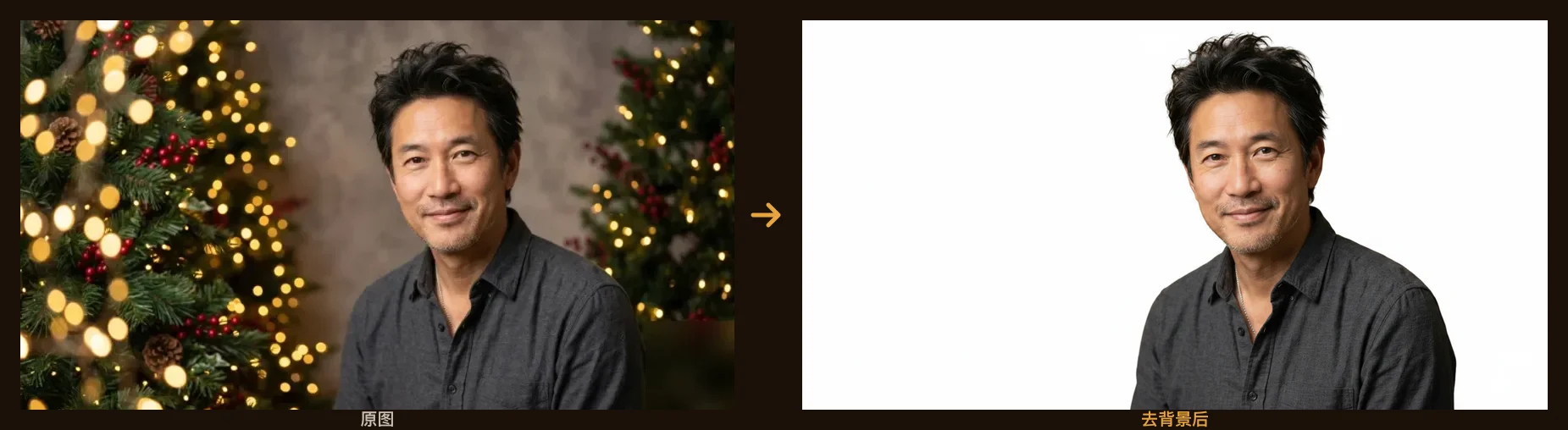 Background removal example